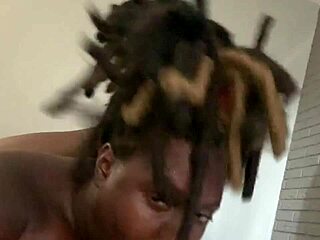 Oyo's ebony deepthroat chubby ass worship swallow