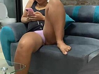 mom's friend shows off her panties to turn you on?