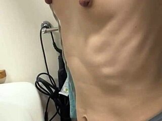Post-shower wife nipples harden under my pinching licks