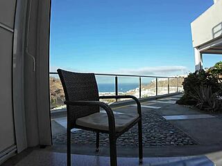 check out this petite tattooed slut riding cock on the public balcony part 1