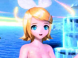 kagamine rin's huge tits and bare pussy mod exposed fully