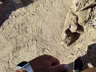 italian tourist's big tits bounce as huge cock destroys her ass public cumshot gaping 😈🍑💦