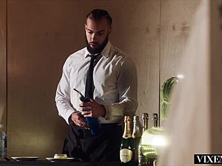 Vixenplus Agatha Vega Dominates Waiter Sex Toy Ride