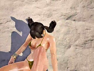 xiaoyu gold bikini tk8 ryona boobs bounce