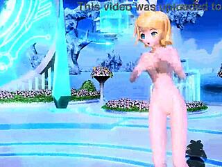 kagamine rin's huge tits and bare pussy mod exposed fully