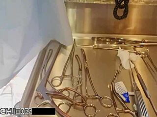 daisy ducati plays horny doctor in tampa giving patient hitachi vibrator orgasm backstage