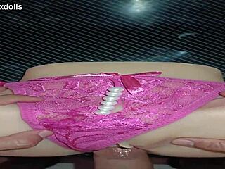 candy loves pink pearl thong anal creampie on desk 😘🍑 cum dripping!