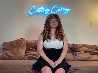 curvy redhead nurse porn casting blowjob!
