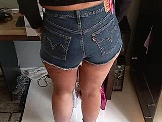 showing off my sexy shorts and tan lines