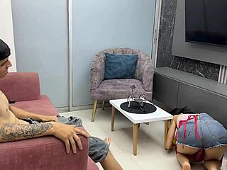Colombian Maid's Tight Ass Finally Gets Hard Fucked Solo