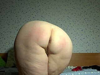 Busty PAWG Milf Tries Thongs Webcam Hairy Pussy Fat Belly