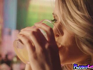 Passionate Blonde Teen Amelia Poses Naked on Bar Counter