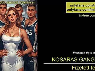 gangbang with basketball team in hungarian asmr