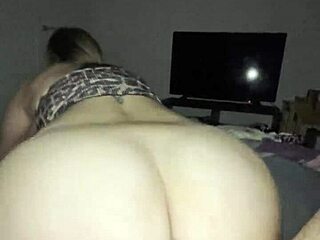 blonde big ass milf mommy rides stepson's huge cock in bedroom