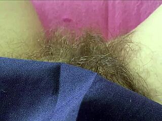 hairy beavers with huge clits up close in bushy compilation
