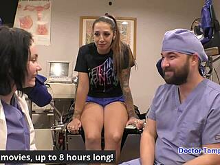 Dr Tampa gives Stefania Mafra her yearly physical exam