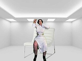 Granny Princess Leia Cosplay Gives Darth Tochter Creampie Mature German BBW.