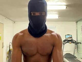 skinny bodybuilder works out neck outdoors for california college ladies