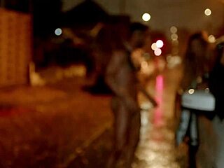 Kazumi squirts hard during public outdoor quickie fun.