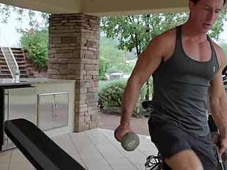 Hey, worked out that tall blonde hard in the gym