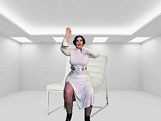 Granny Princess Leia Cosplay Gives Darth Tochter Creampie Mature German BBW.