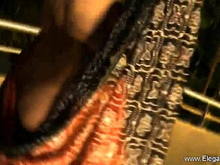 Bollywood Cougar Strips Teasing Erotically