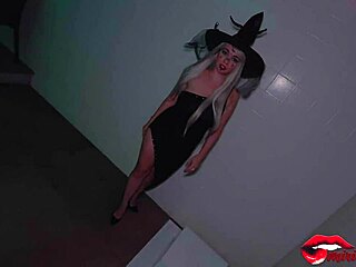 fucking this busty witch miriam prado halloween creampie rough big cock pov