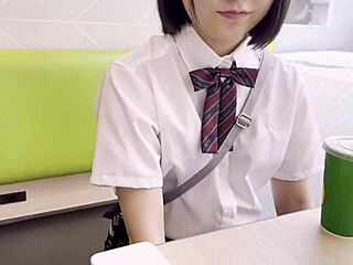 143cm Petite Japanese Teen Gets Pounded and Creampied Hard