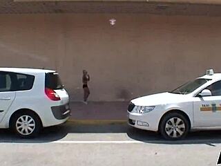 blonde teen fucked rough on ibiza roadside