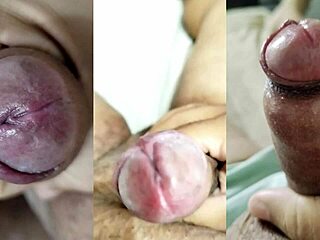watch my small foreskin dick cum while gf masturbates her juicy teen pussy?