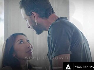 Nicole Doshi rough fucked facial by pissed roommate mid-fight