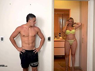 stepmom monique fuentes sucks max betancur big cock to hide from stepdad