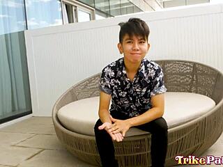 trikepatrol skinny pinay blows fucks boyfriend's monster cock hotel oral cumshot