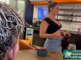 Skinny Brazilian Stepmom Catches Me Watching Porn I Wreck Her Ass