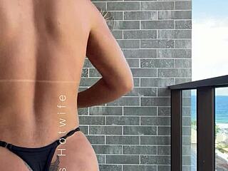 Puta Casada Flashes See-Through Bikinis Outdoor Wants Yours At Beach!