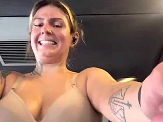 guys stared at my gym bra underneath i got so horny pussy drenched white pants