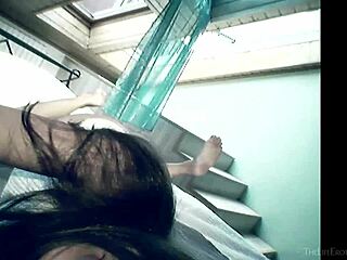 cute brunette sima fingers her petite tits in solo erotic play