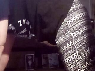 pornstar stretches big tits and ass in homemade taboo workout pov