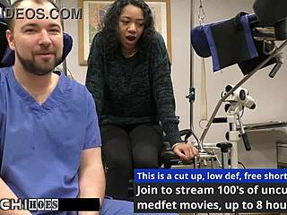 Doctor Forces Hitachi Vibrator Orgasms on Petite Shaved Latina Patient Yasmine Woods in Tampa