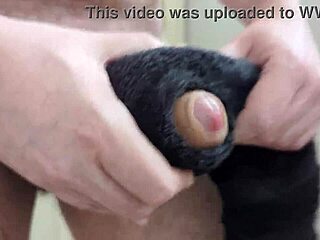 Feel this towel? Watch my massive cumshot explode everywhere!