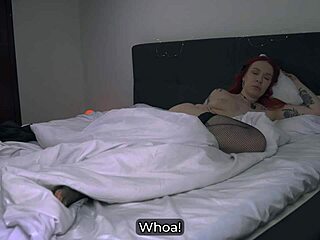 Redhead stepsis moans hard during rough gym fuck and cumshot