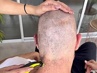 i thought she was just cutting hair but her big tits said otherwise