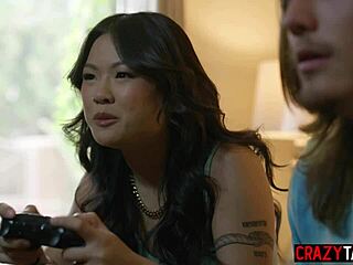 Petite Asian Stepsis Lulu Chu Catches Stepbro Jerking to Milf Stepmom!