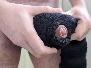 Feel this towel? Watch my massive cumshot explode everywhere!