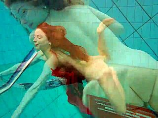 does hairy russian teen marketa's tight beaver tempt you underwater at the pool?
