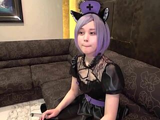Concafe girl sneaks hotel creampie sex in freecos outfit despite boyfriend!