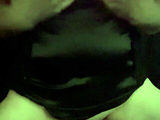 Amateur rides dildo hard titfucks her natural tits