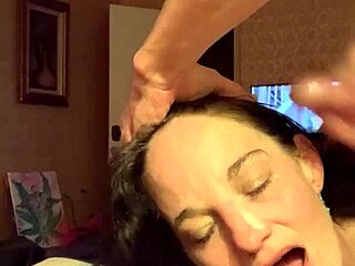 old slut swallows double facial for tuition brains fucked 😩💦