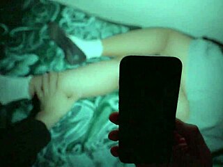 skinny college latina nerd in glasses takes pov dick in dorm room