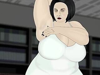 bbw gropes fat tits legs armpits in office dress